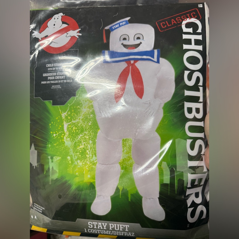 New Ghostbusters Stay Puft Kids Inflatable Costume - one size